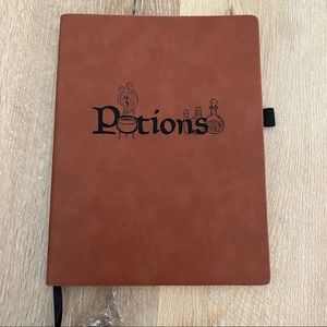 Potions Vegan Leather Notebook Christmas Holiday Gift Present